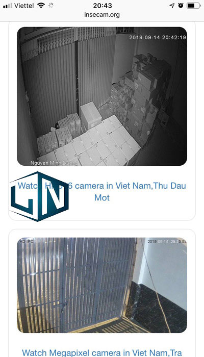 Chọn Camera muốn xem