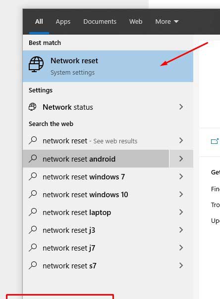 Reset Network trên Windows